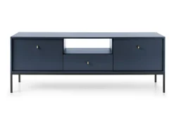 Clearance Móvel para TV, marinho, 153,4 x 56,2 x 39 cm, pés pretos Azul