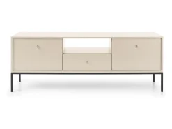 Discount Móvel para TV, areia, 153,4 x 56,2 x 39 cm, pés pretos Bege
