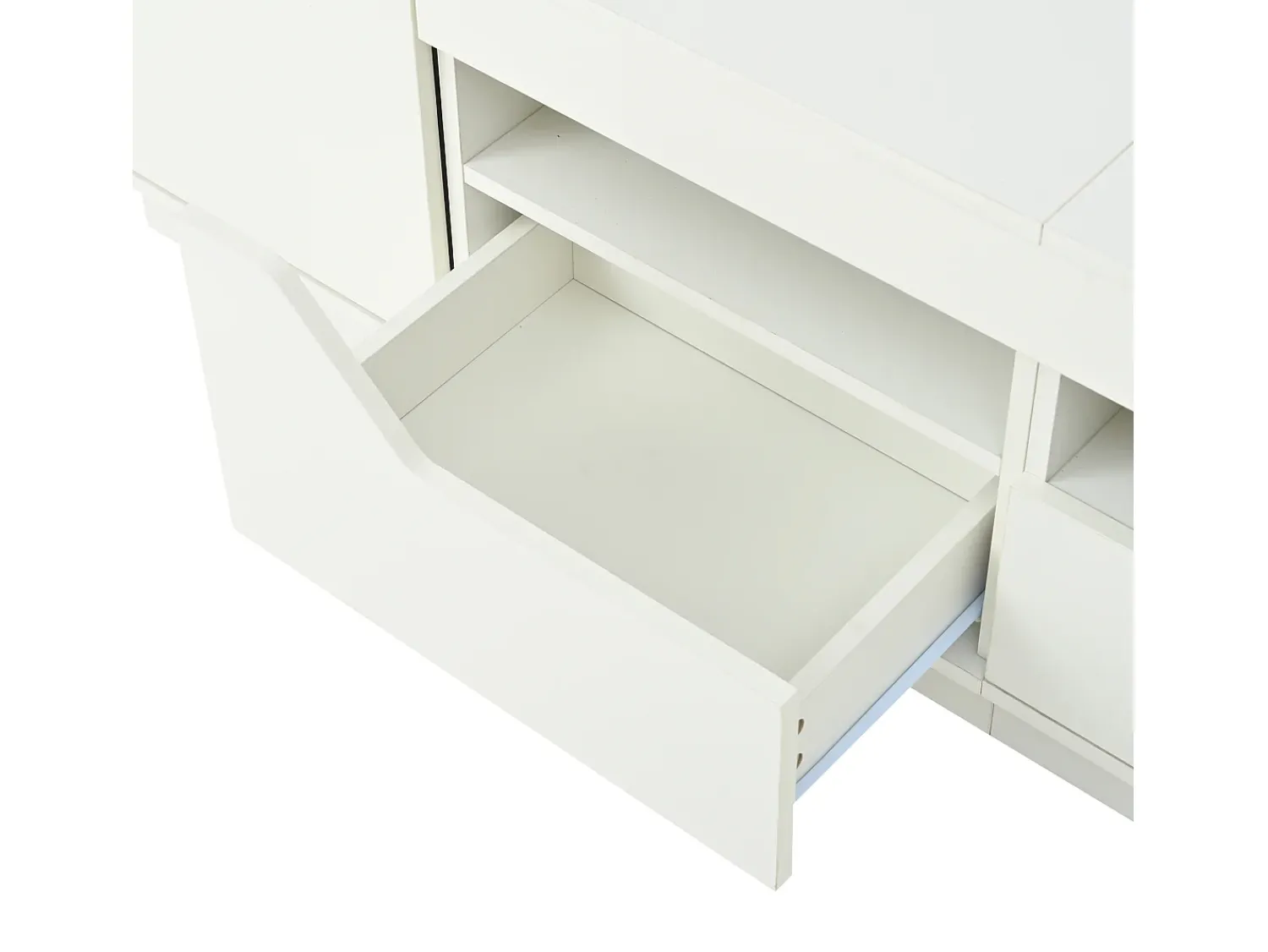 Móvel De Tv*Hauss Spole Móvel para TV , 180 x 40 x 45 cm - 2 gavetas e 2 portas - Acabamento lacado brilhante Branco