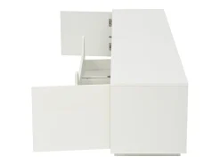 Móvel De Tv*Hauss Spole Móvel para TV , 180 x 40 x 45 cm - 2 gavetas e 2 portas - Acabamento lacado brilhante Branco