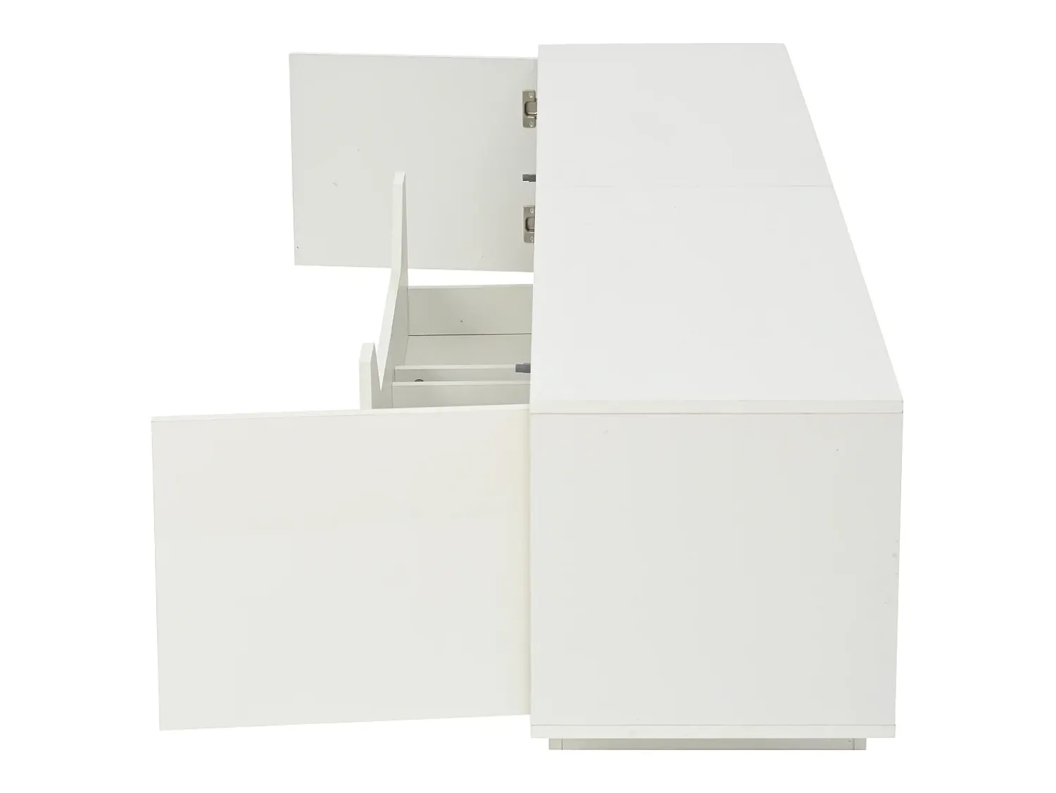 Móvel De Tv*Hauss Spole Móvel para TV , 180 x 40 x 45 cm - 2 gavetas e 2 portas - Acabamento lacado brilhante Branco