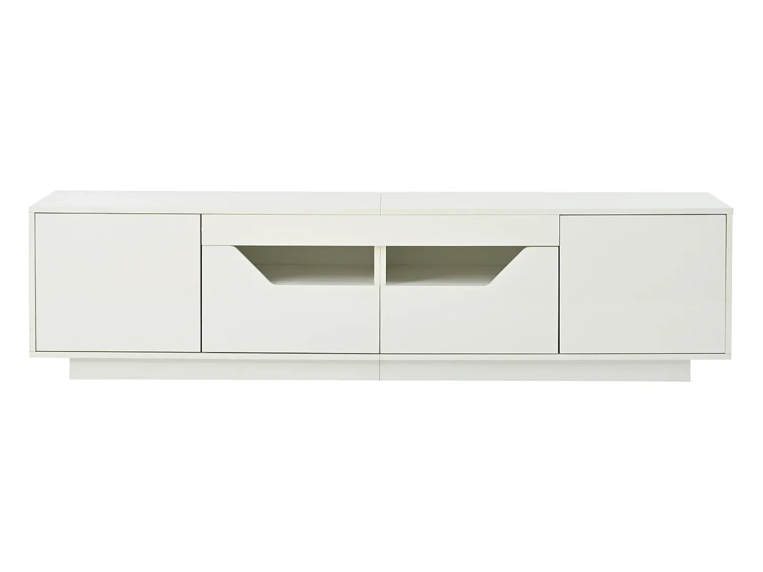 Móvel De Tv*Hauss Spole Móvel para TV , 180 x 40 x 45 cm - 2 gavetas e 2 portas - Acabamento lacado brilhante Branco