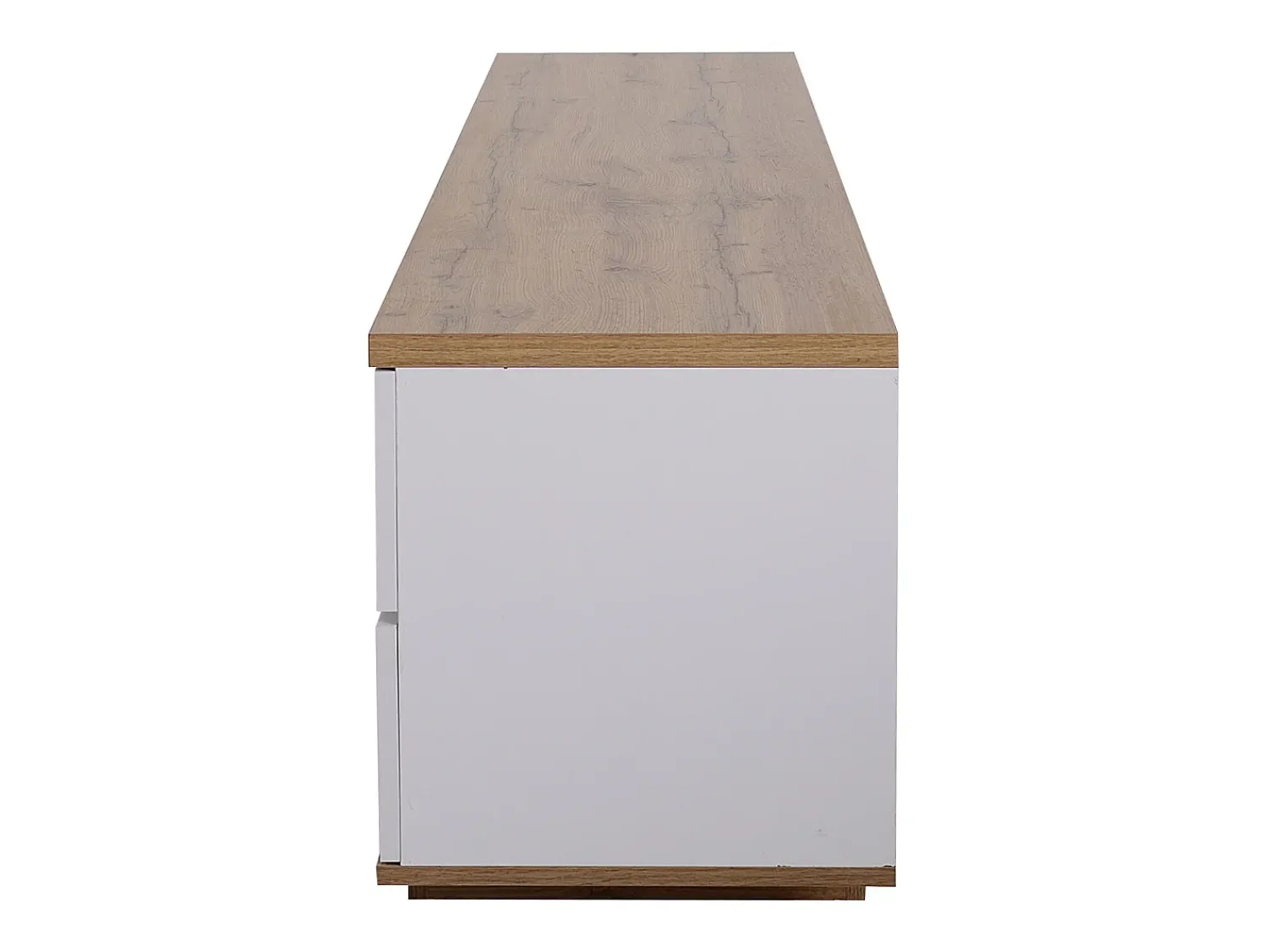 Online Móvel para TV , com espaço de armazenamento e acabamento em madeira, para sala de estar, 180 x 38 x 46 cm Branco