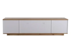 Online Móvel para TV , com espaço de armazenamento e acabamento em madeira, para sala de estar, 180 x 38 x 46 cm Branco