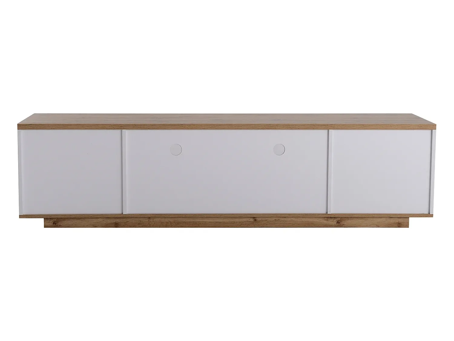 Online Móvel para TV , com espaço de armazenamento e acabamento em madeira, para sala de estar, 180 x 38 x 46 cm Branco