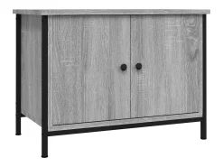 Móvel para TV c/ portas 60x35x45 cm deriv. madeira cinza sonoma PT620038^ Móvel De Tv