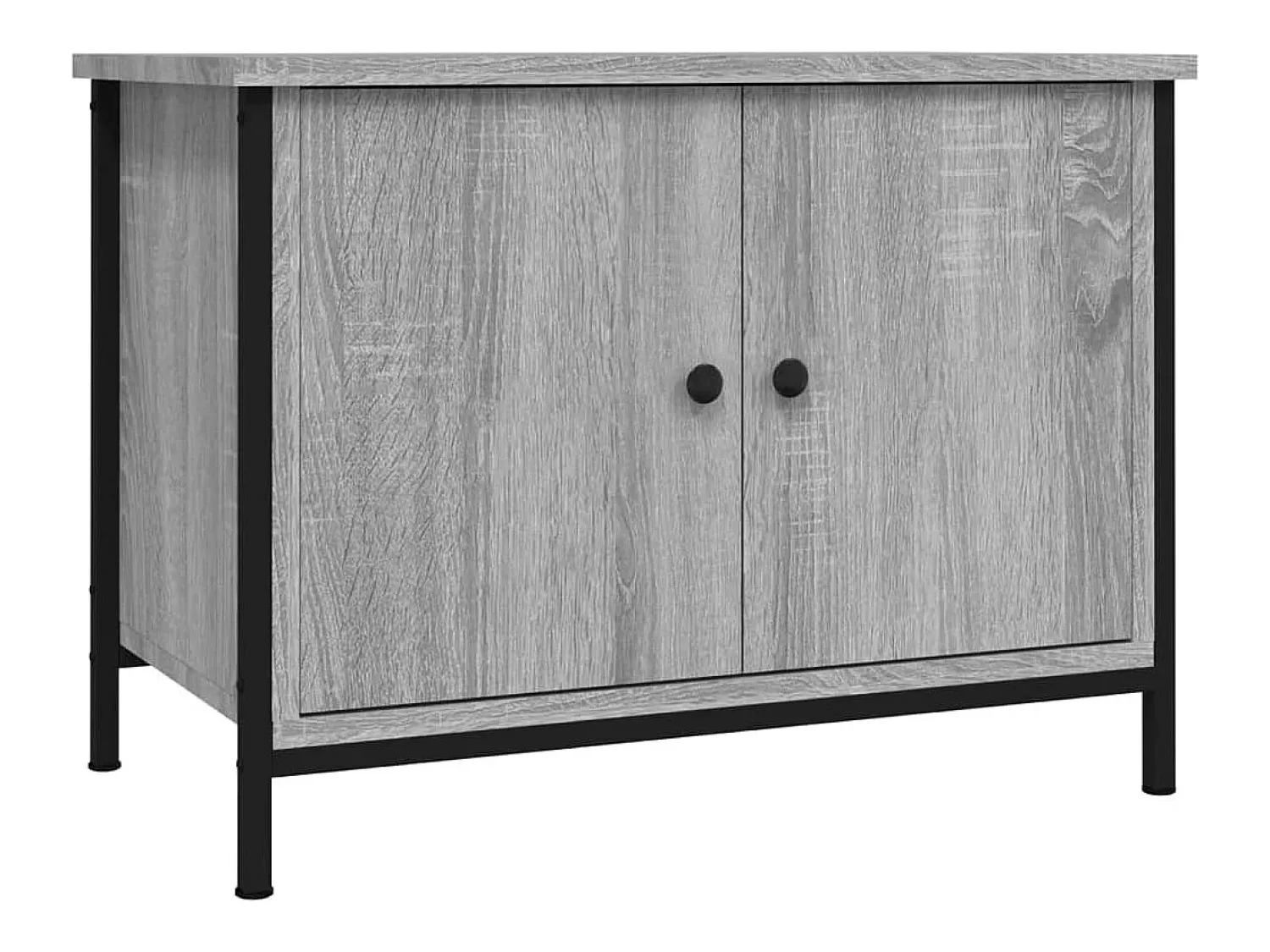 Móvel para TV c/ portas 60x35x45 cm deriv. madeira cinza sonoma PT620038^ Móvel De Tv