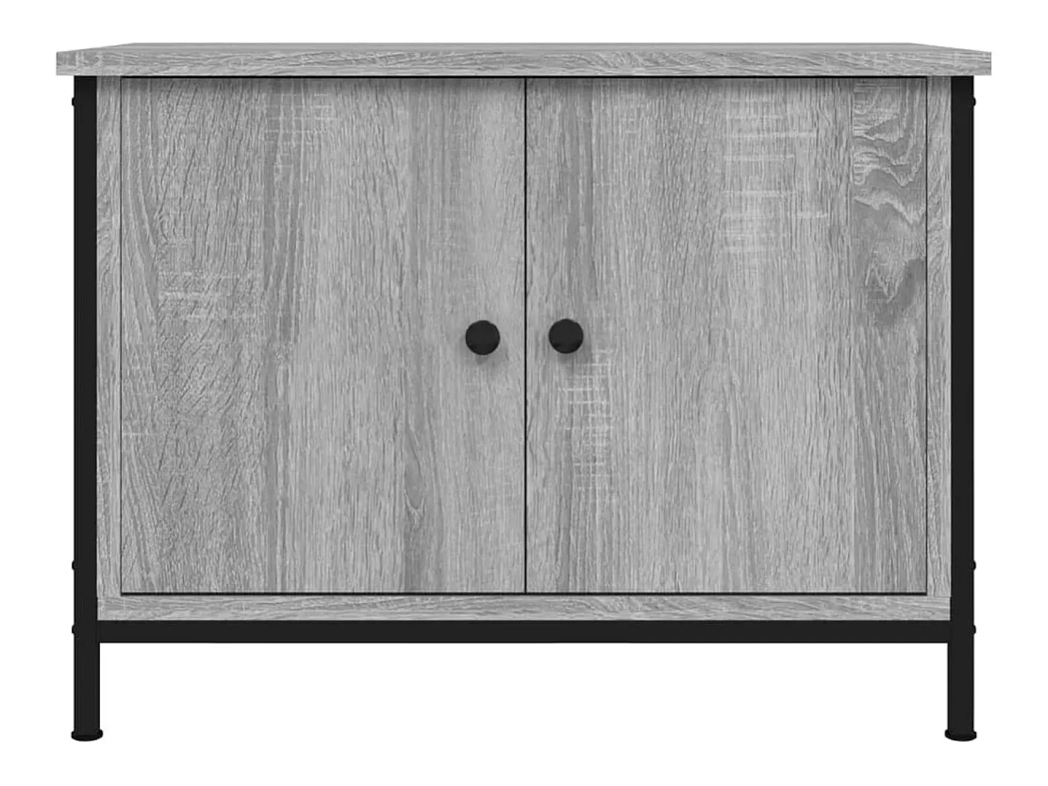 Móvel para TV c/ portas 60x35x45 cm deriv. madeira cinza sonoma PT620038^ Móvel De Tv