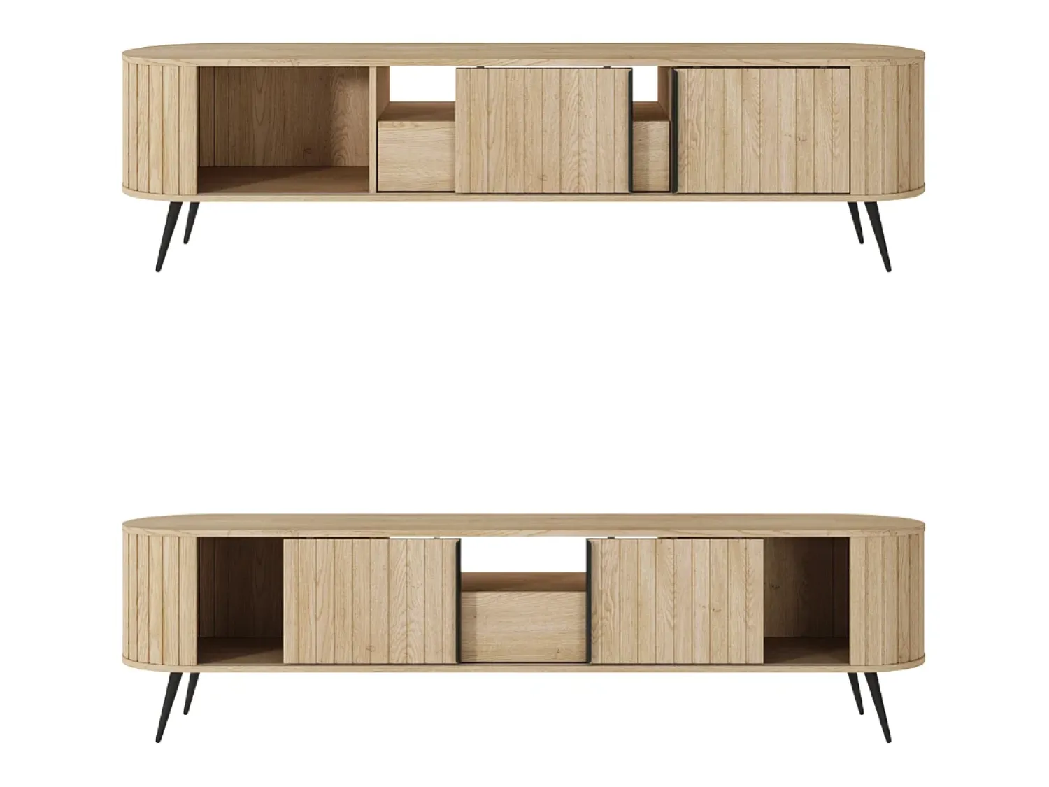 Móvel De Tv* Móvel para TV, carvalho cremona, 196 x 51 x 40,2 cm Castanho