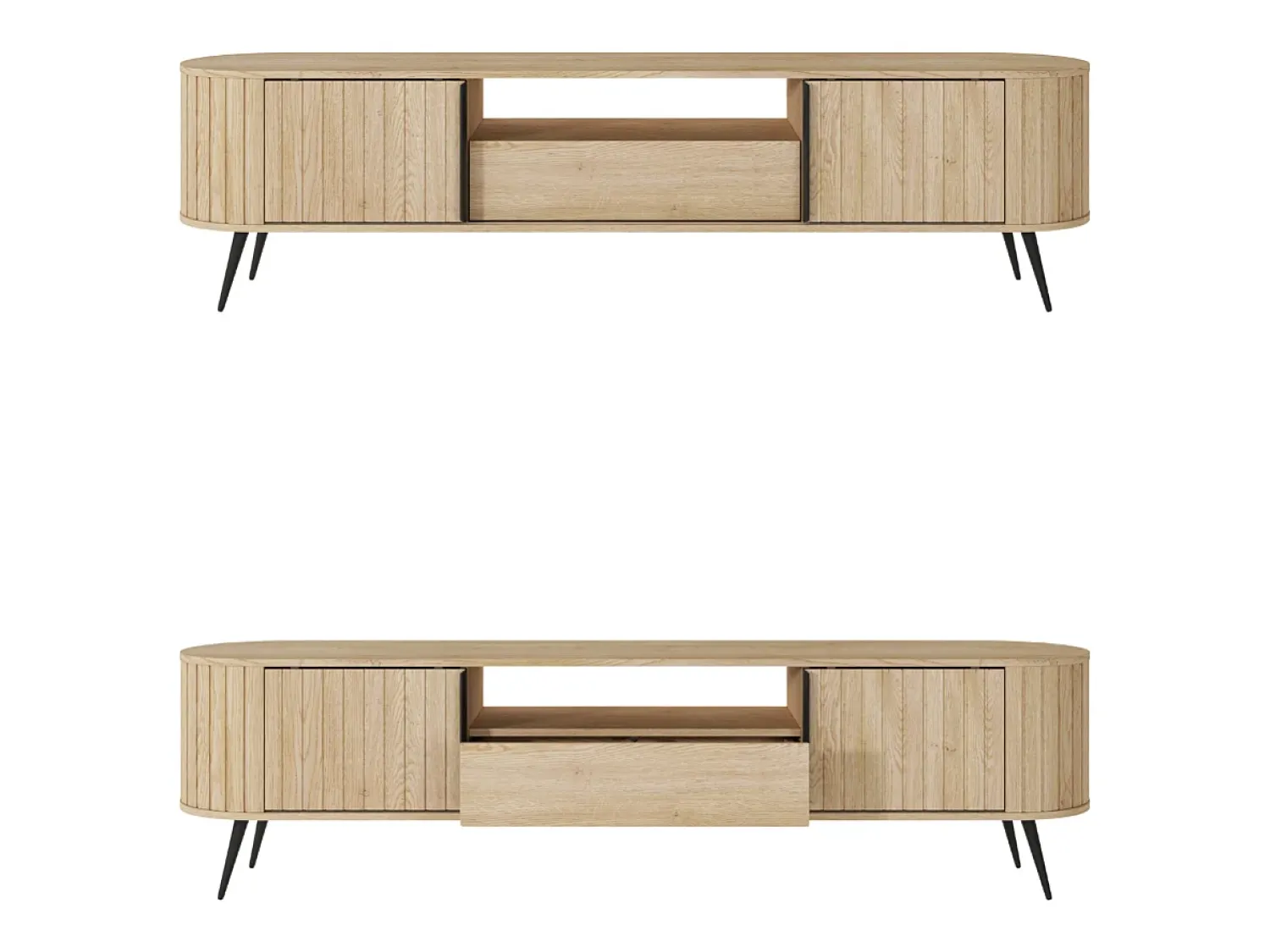 Móvel De Tv* Móvel para TV, carvalho cremona, 196 x 51 x 40,2 cm Castanho