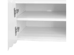 Móvel De Tv*Hauss Spole Móvel para TV com 4 gavetas e 2 portas - 175 x 38 x 37 cm Branco