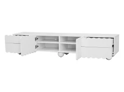 Móvel De Tv*Hauss Spole Móvel para TV com 4 gavetas e 2 portas - 175 x 38 x 37 cm Branco