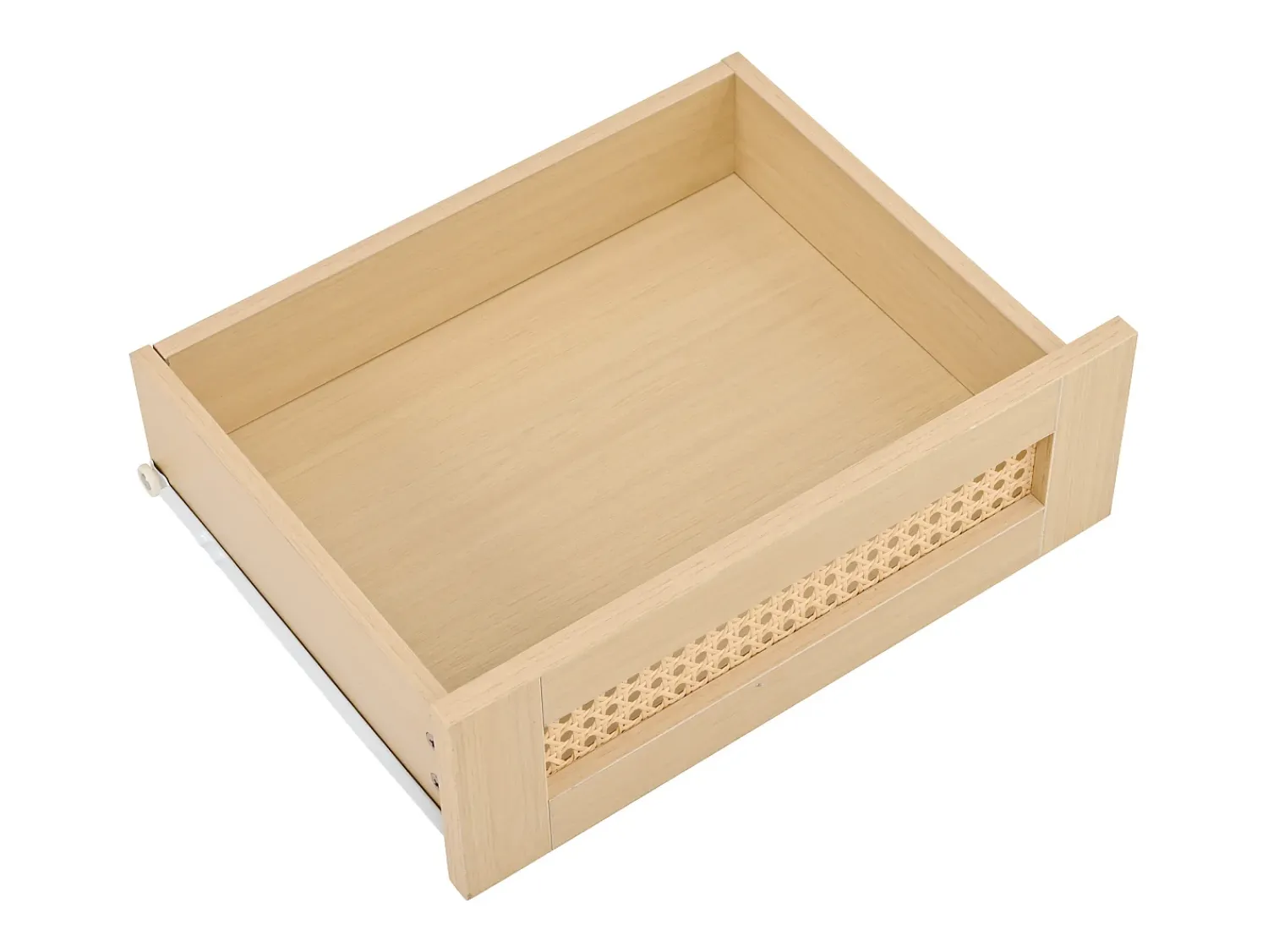Móvel De Tv|Hauss Spole Móvel para TV com 2 gavetas e 2 portas de correr - Oval em madeira - Cor natural Natural claro