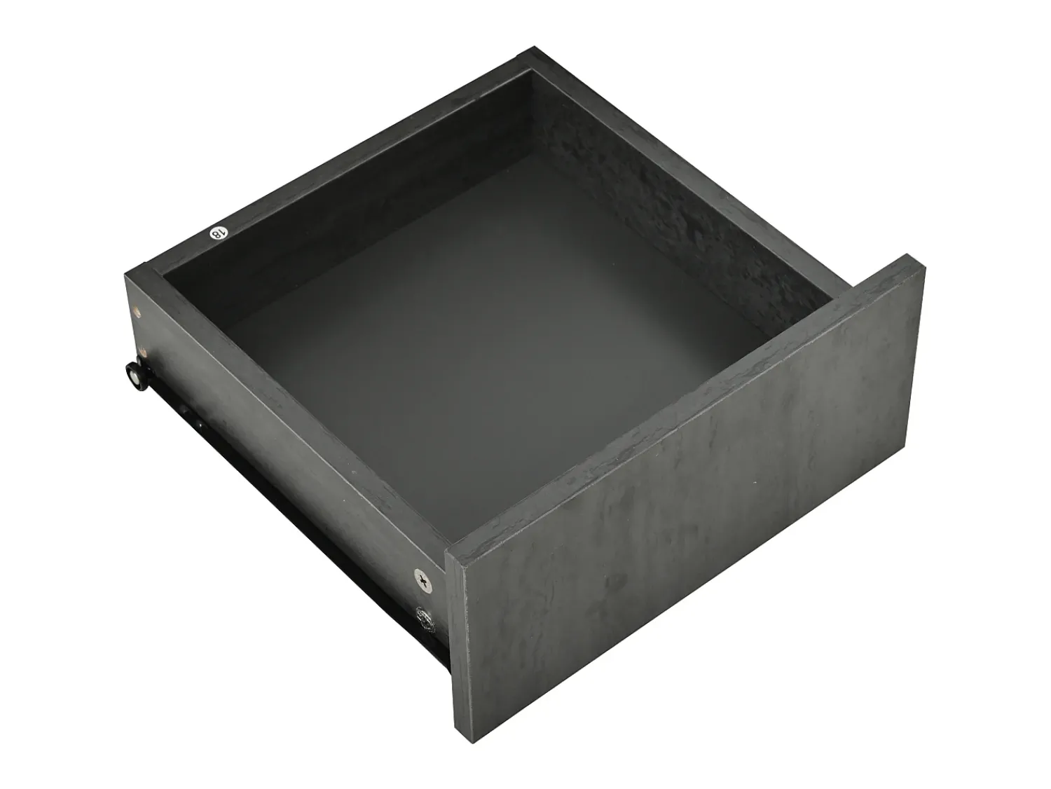 Móvel De Tv|Hauss Spole Móvel para TV com 2 portas de vidro e 4 gavetas - Tampo com efeito de mármore branco - Cinza Cinzento