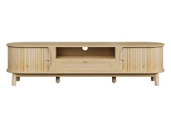 Móvel De Tv*Hauss Spole Móvel para TV com 2 portas e uma gaveta, 165x37x46 cm - Cor natural clara Natural claro