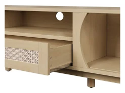 Móvel De Tv*Hauss Spole Móvel para TV com 2 portas e uma gaveta, 165x37x46 cm - Cor natural clara Natural claro