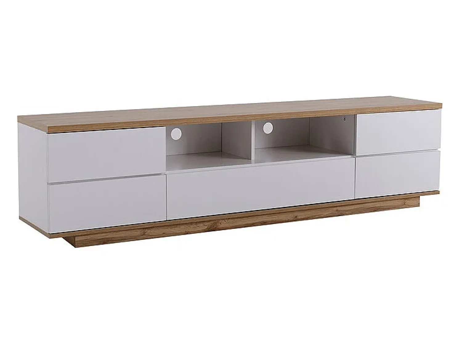 DripeX Móvel para TV com 6 portas e 2 nichos em MDF - e natural - 180x38x46cm^ Móvel De Tv