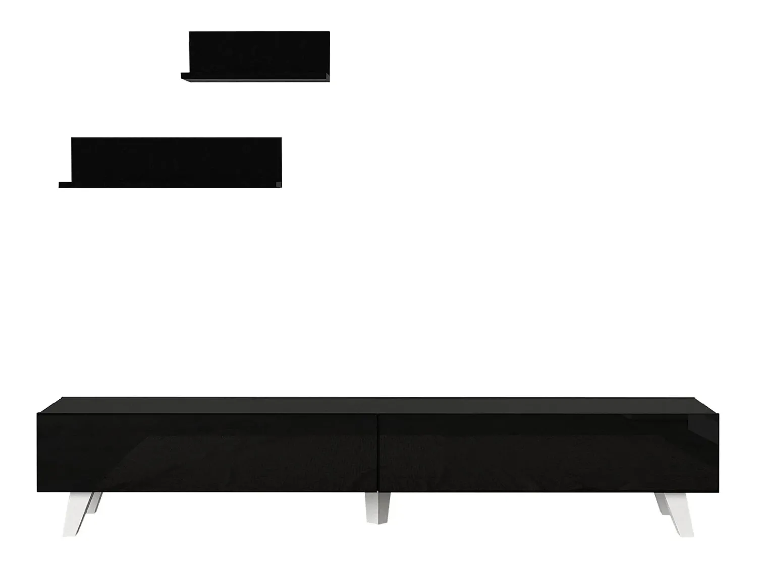 Helloshop26 Móvel para TV com 2 prateleiras 180 x 31 x 33 cm 03_0007890^ Móvel De Tv