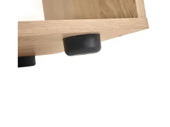 Móvel De Tv|Hauss Spole Móvel para TV com prateleiras - Cor branco e madeira Natural claro