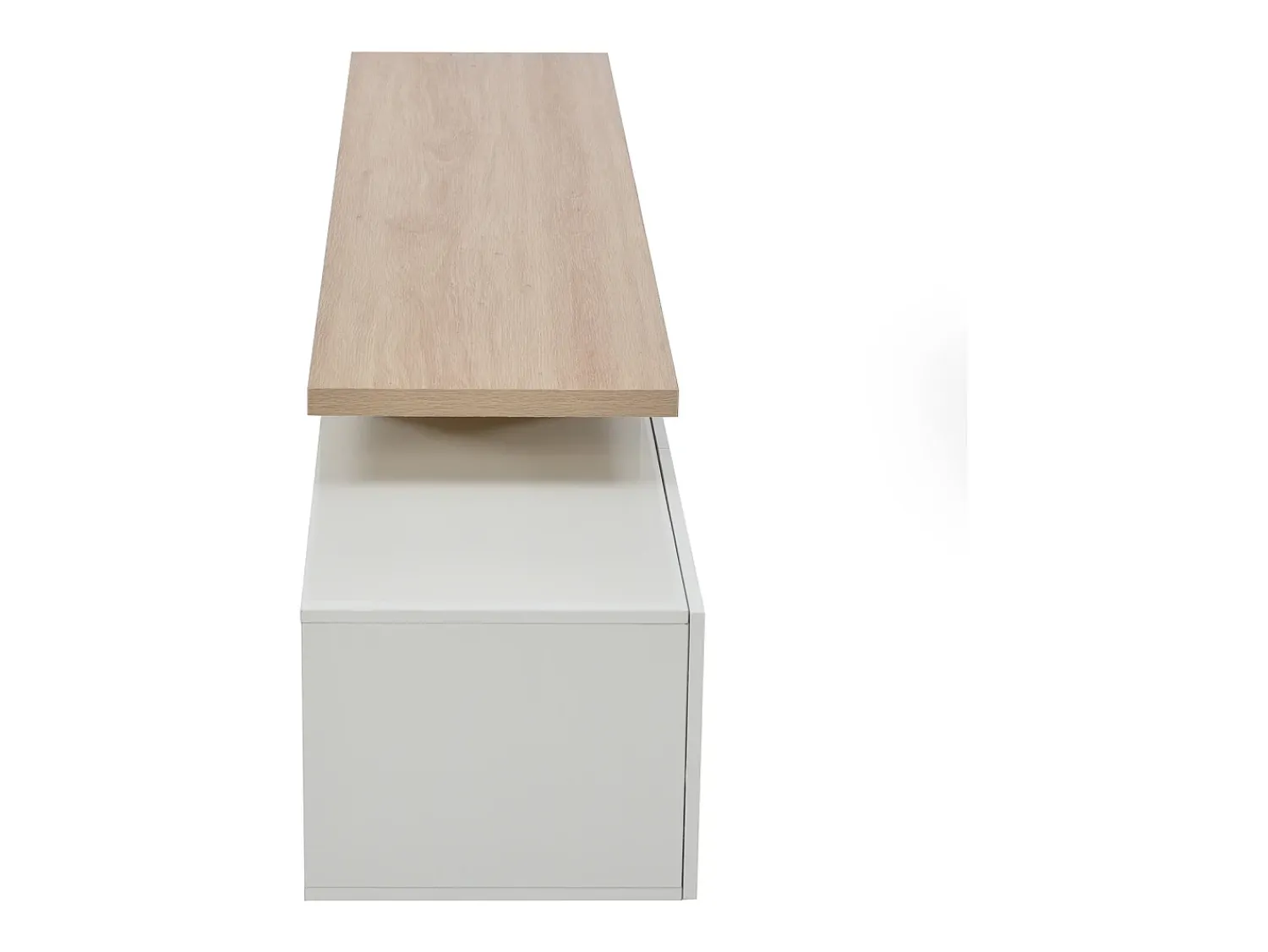Sale Móvel para TV de 200 cm com iluminação LED, 3 portas e prateleiras de vidro, estilo moderno e baixo, em madeira e . Branco