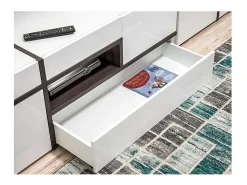 Meublorama Móvel para TV de 150cm da coleção CRISS com LED integrado. Móvel decorativo, moderno e design para sua sala de estar.^ Móvel De Tv