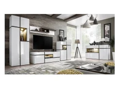 Meublorama Móvel para TV de 150cm da coleção CRISS com LED integrado. Móvel decorativo, moderno e design para sua sala de estar.^ Móvel De Tv
