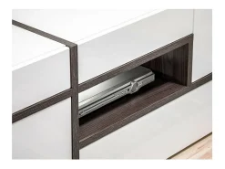 Meublorama Móvel para TV de 150cm da coleção CRISS com LED integrado. Móvel decorativo, moderno e design para sua sala de estar.^ Móvel De Tv