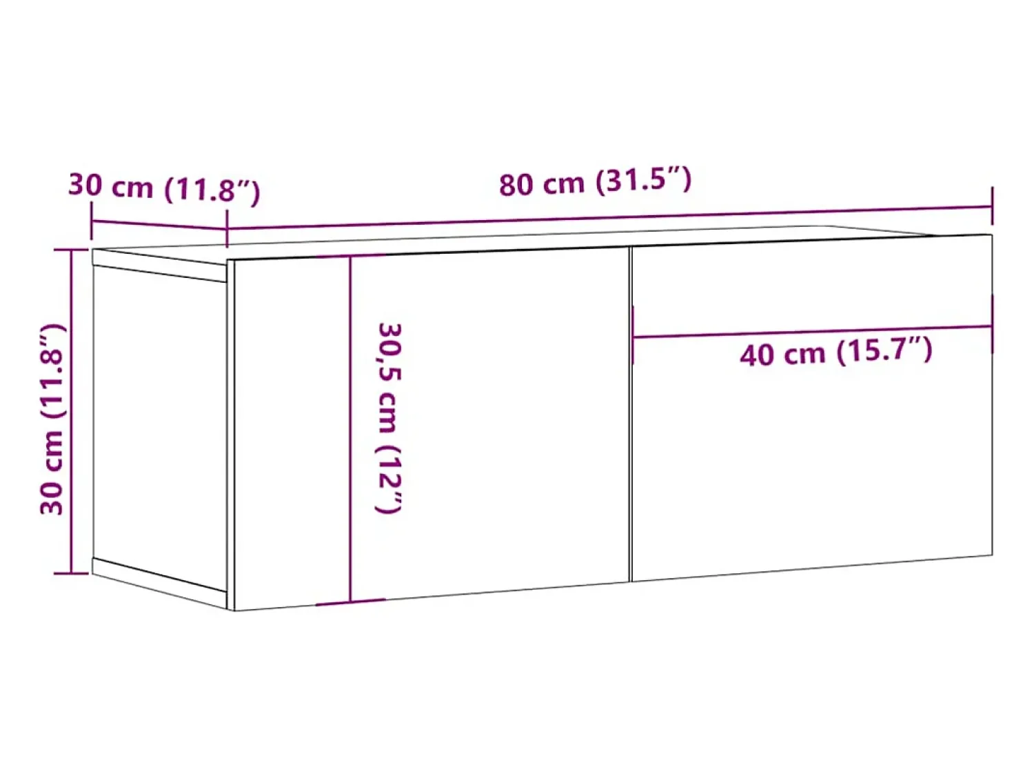 Móvel De Tv|vidaxl Móvel para TV de parede derivados de madeira madeira velha Castanho