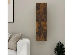 Móvel para TV de parede 30,5x30x110 cm cor carvalho fumado PT960806^ Móvel De Tv