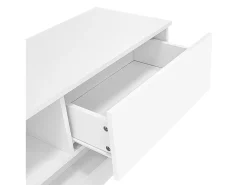 Móvel De Tv*Hauss Spole Móvel para TV em lacado brilhante com iluminação LED e 2 gavetas, 160 x 35 x 40,5 cm Branco