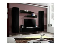 Móvel De Tv*Price Factory Móvel para TV FLY A1 design, cor brilhante. Móvel suspenso moderno e na moda para a sua sala de estar. Preto