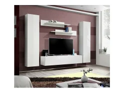 Móvel De Tv|Price Factory Móvel para TV FLY A1 design, na cor brilhante. Móvel suspenso moderno e na moda para a sua sala de estar. Branco
