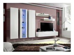 Price Factory Móvel para TV FLY C4 design, na cor brilhante. Móvel suspenso moderno e na moda para a sua sala de estar.^ Móvel De Tv