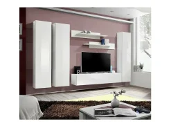 Móvel De Tv|Price Factory Móvel para TV FLY C1 design, cor brilhante. Móvel suspenso moderno e na moda para a sua sala de estar. Branco