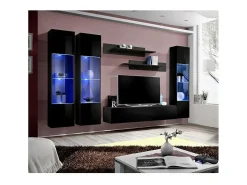 Móvel De Tv|Price Factory Móvel para TV FLY C3 design, cor brilhante. Móvel suspenso moderno e na moda para a sua sala de estar. Preto