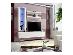 Price Factory Móvel para TV FLY H2 design, na cor brilhante. Móvel suspenso moderno e na moda para a sua sala de estar.^ Móvel De Tv