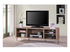 Sale Meublorama Móvel para TV KONYA 142 cm com 5 nichos na cor Sonoma. Castanho