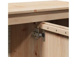 Móvel De Tv*Helloshop26 Móvel para TV multimídia estante para TV aparador armário para TV sala de jantar sala de estar quarto 103 x 36,5 x 52 cm madeira maciça de pinho marrom 02_0025625 Castanho