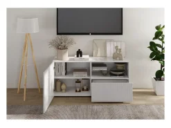 Meublorama Móvel para TV SCENA – L121 x A57 x P42 cm – laqueado brilhante^ Móvel De Tv