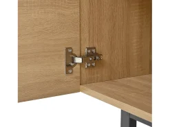 Clearance Hauss Spole Móvel para TV texturado com 2 gavetas e 2 portas - Cor madeira 180 x 38 x 51,5 cm Natural claro