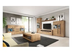 Clearance Meublorama Móvel para TV XL 160cm coleção BREDA. Cor carvalho. Estilo design. Castanho