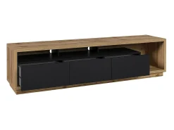 Sale Meublorama Móvel para TV XL 200cm da coleção CLARA. Cor carvalho e fosco. Preto