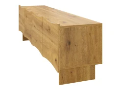 Móvel De Tv*ModernLuxe Móvel para TV 155x36x47 cm - 4 portas - aspecto madeira - Painéis de partículas - Natural Natural claro