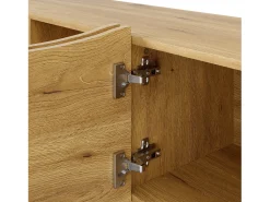 Móvel De Tv*ModernLuxe Móvel para TV 155x36x47 cm - 4 portas - aspecto madeira - Painéis de partículas - Natural Natural claro