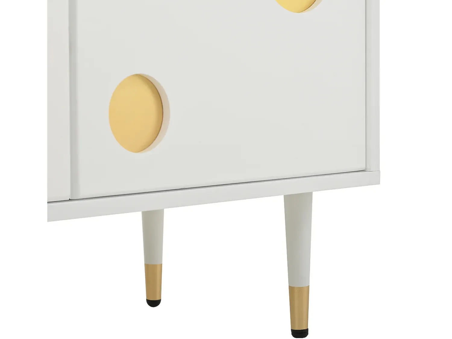 Hot ModernLuxe Móvel para TV 170x36x54 cm - 4 portas - puxadores ocultos - pés ajustáveis - MDF - Branco