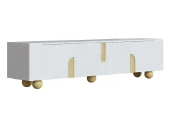 ModernLuxe Móvel para TV 180x40x44 cm - 4 portas - MDF+aglomerado -^ Móvel De Tv