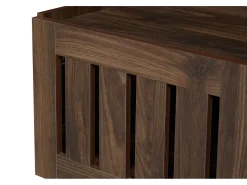 ModernLuxe Móvel para TV 160x40x47 cm - com 3 portas - Design vazado - MDF + metal - Marrom^ Móvel De Tv