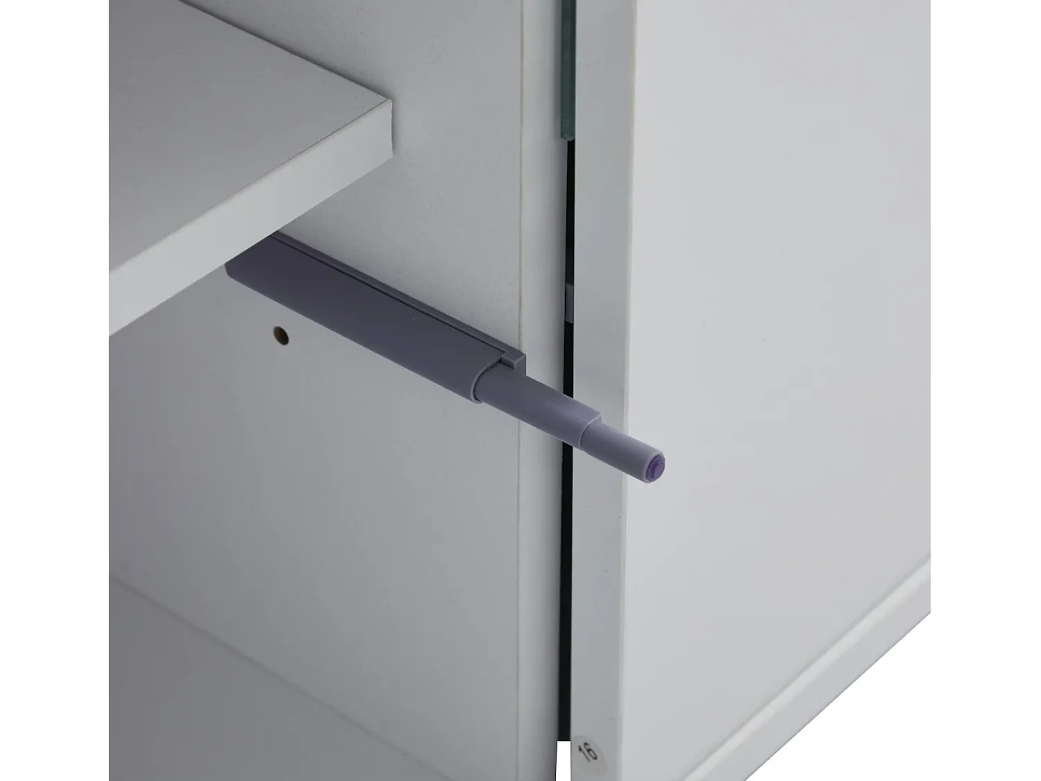 Clearance ModernLuxe Móvel para TV 175x38x51 cm - com 2 portas - portas de vidro temperado - iluminação LED - Branco