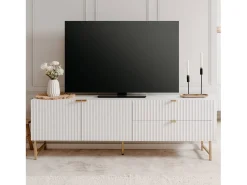 Móvel para TV 179x60,5x39 cm branco e dourado^ Móvel De Tv