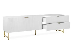 Móvel para TV 179x60,5x39 cm branco e dourado^ Móvel De Tv